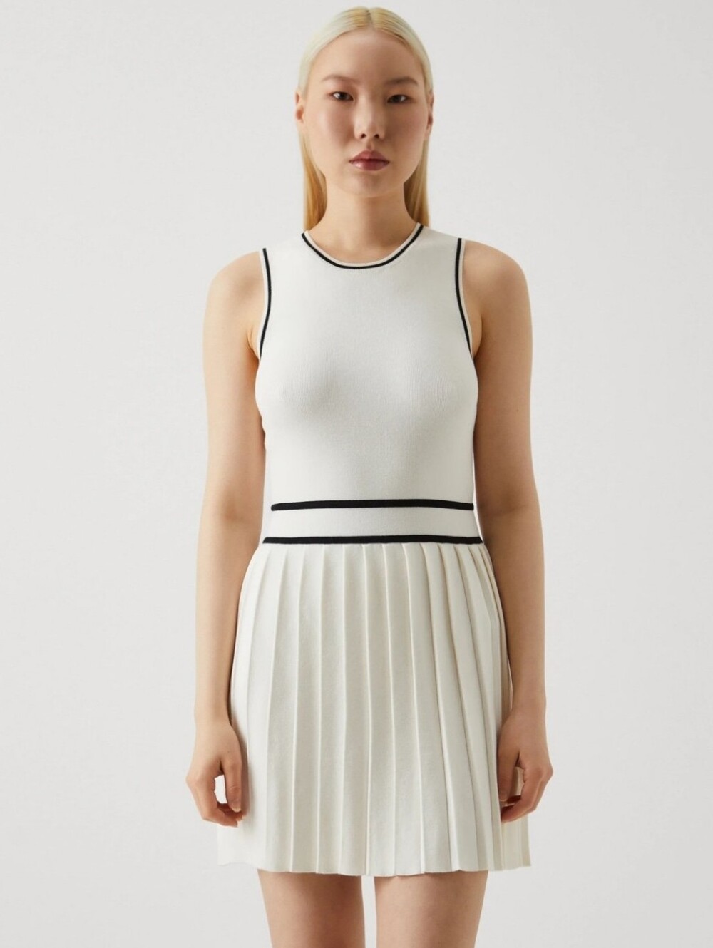 New Abercrombie And Fitch Knit Golf Pleated Dress XL